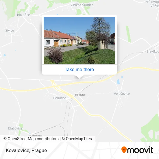 Карта Kovalovice