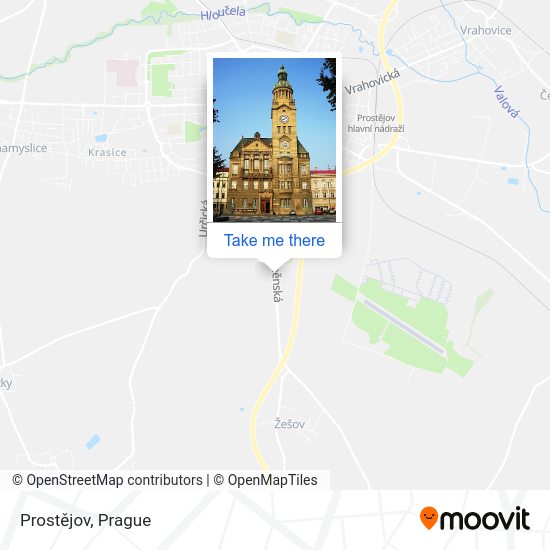 Карта Prostějov