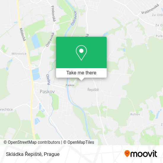 Skládka Řepiště map
