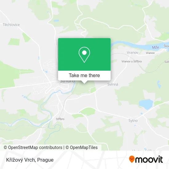 Křížový Vrch map