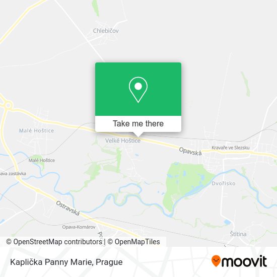 Kaplička Panny Marie map