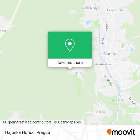 Hájenka Hořice map