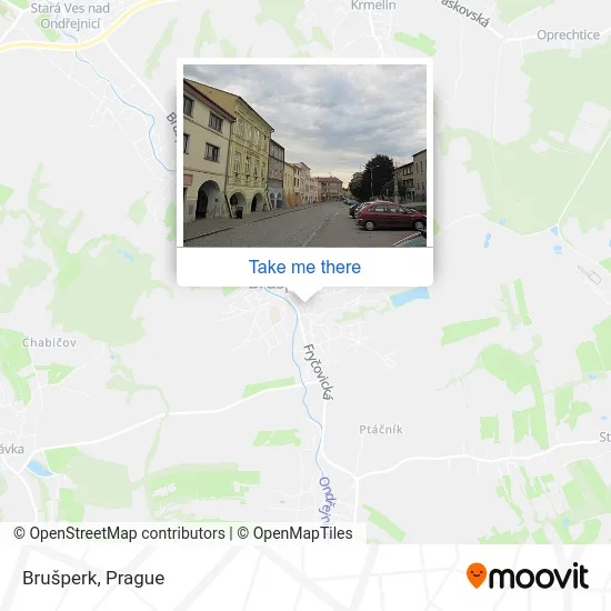 Карта Brušperk