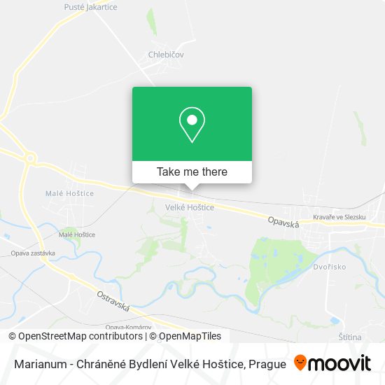 Marianum - Chráněné Bydlení Velké Hoštice map