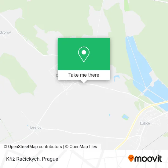 Kříž Račických map