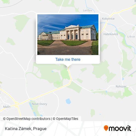 Kačina Zámek map