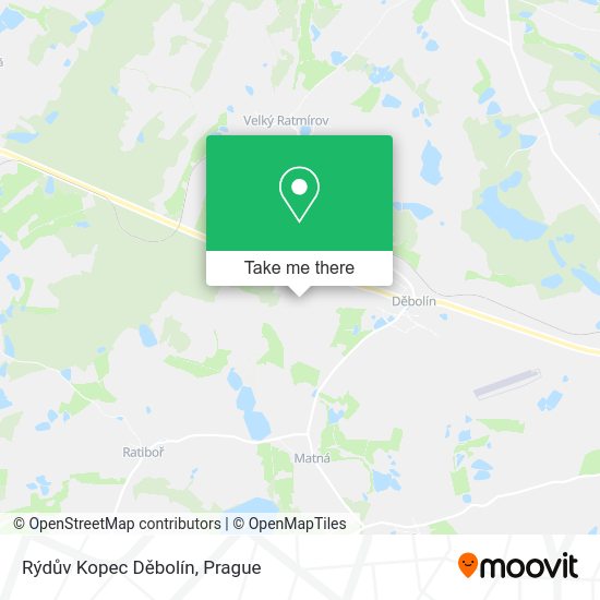 Rýdův Kopec Děbolín map