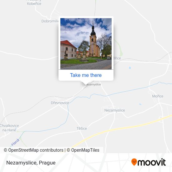 Карта Nezamyslice