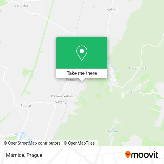 Карта Márnice
