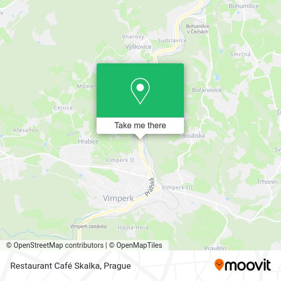 Restaurant Café Skalka map