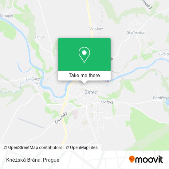 Kněžská Brána map