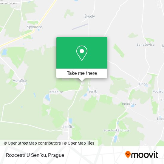 Rozcestí U Seníku map