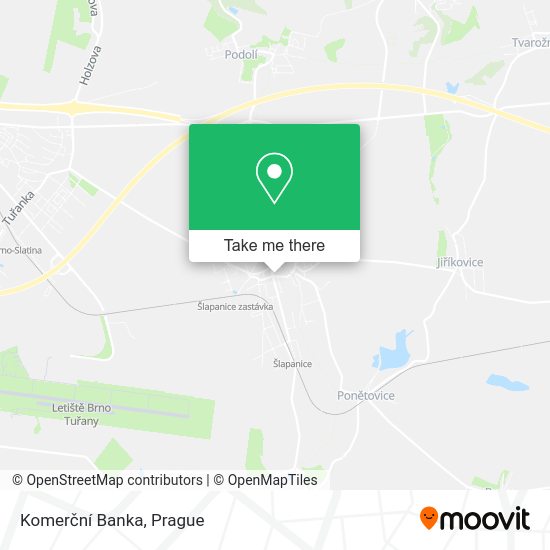 Komerční Banka map