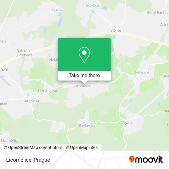 Карта Licomělice
