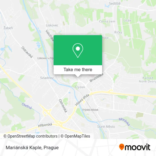 Карта Mariánská Kaple