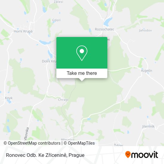 Ronovec Odb. Ke Zřícenině map