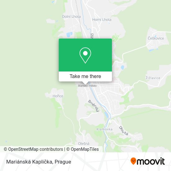 Mariánská Kaplička map