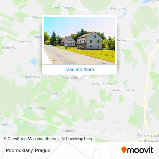 Карта Podmoklany