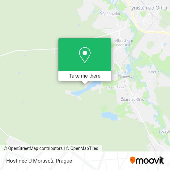 Карта Hostinec U Moravců