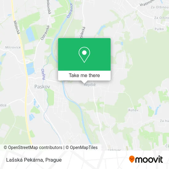 Карта Lašská Pekárna