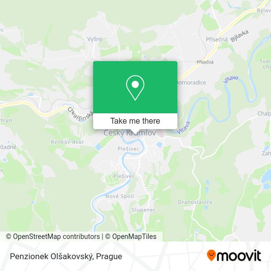 Penzionek Olšakovský map
