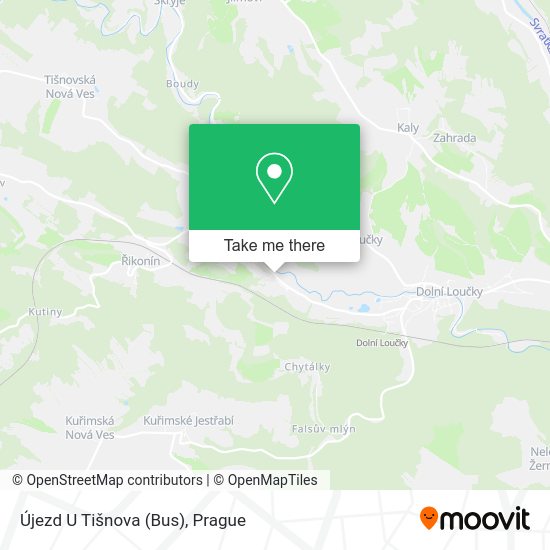 Újezd U Tišnova (Bus) map