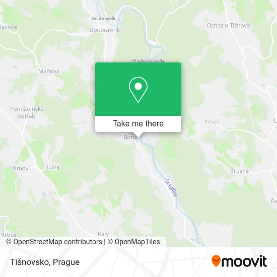 Карта Tišnovsko