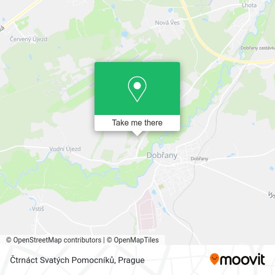 Čtrnáct Svatých Pomocníků map