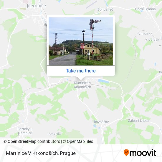 Martinice V Krkonoších map