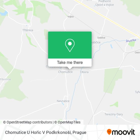 Chomutice U Hořic V Podkrkonoší map