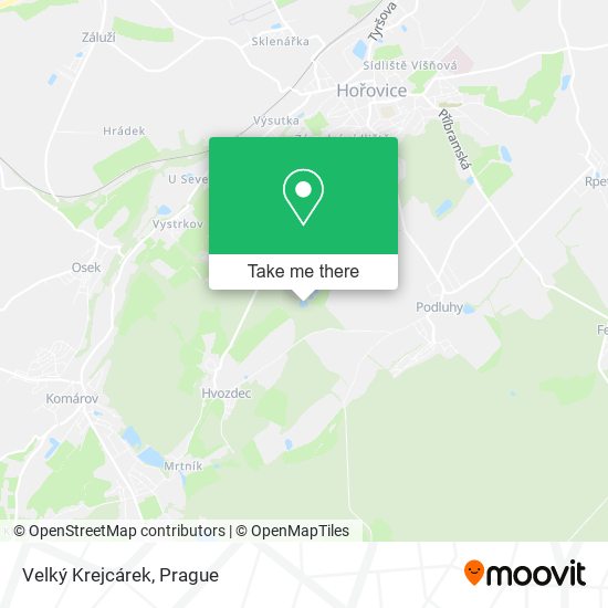 Velký Krejcárek map