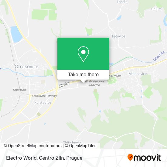 Electro World, Centro Zlín map