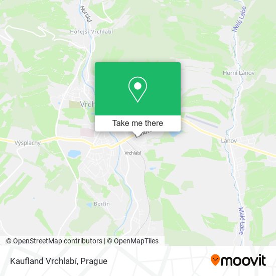 Kaufland Vrchlabí map