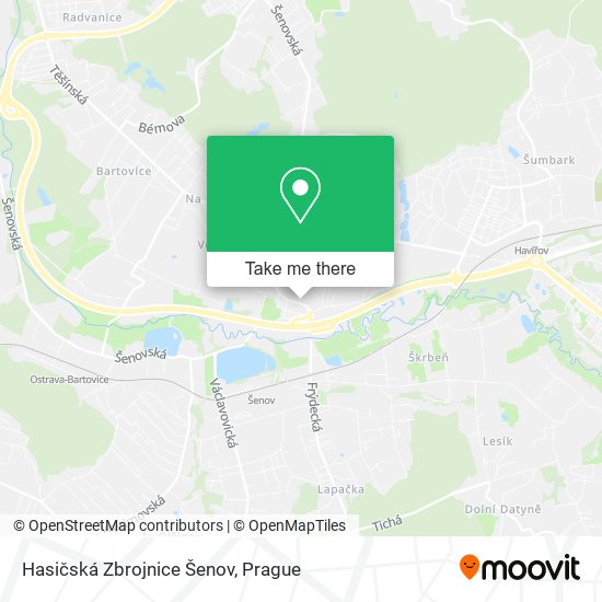 Hasičská Zbrojnice Šenov map