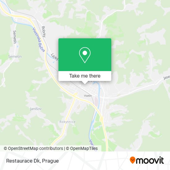 Карта Restaurace Dk