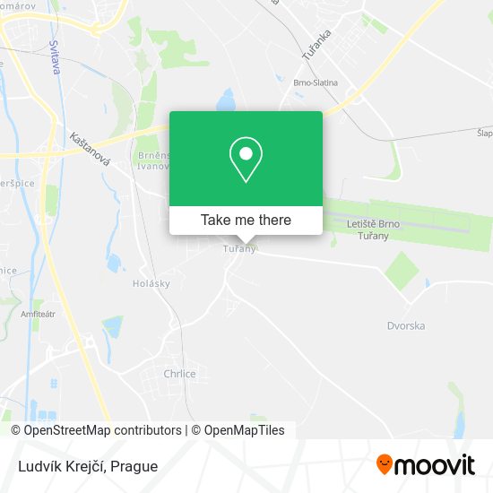Ludvík Krejčí map