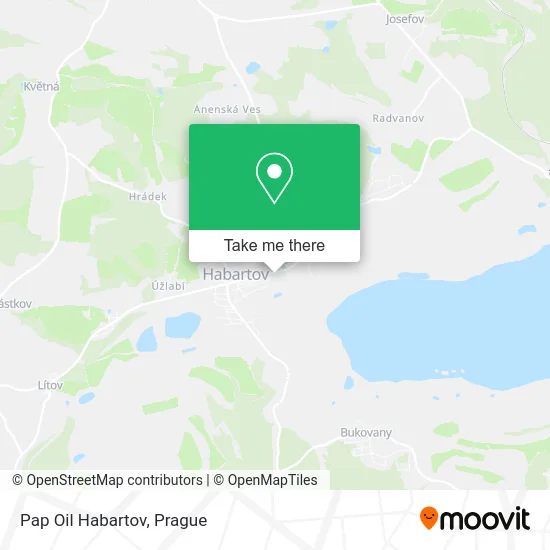 Карта Pap Oil Habartov