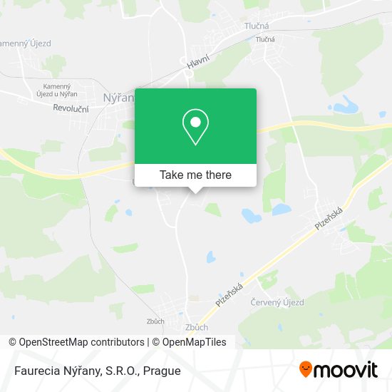Faurecia Nýřany, S.R.O. map