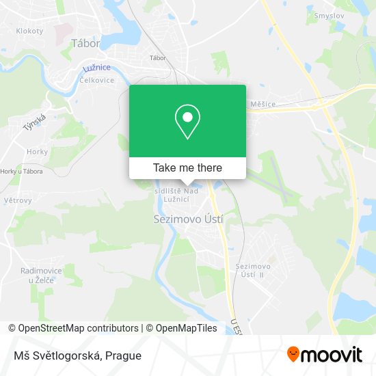 Mš Světlogorská map
