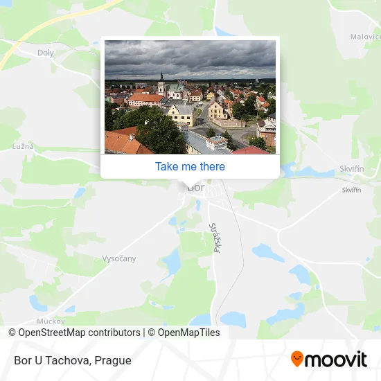 Карта Bor U Tachova
