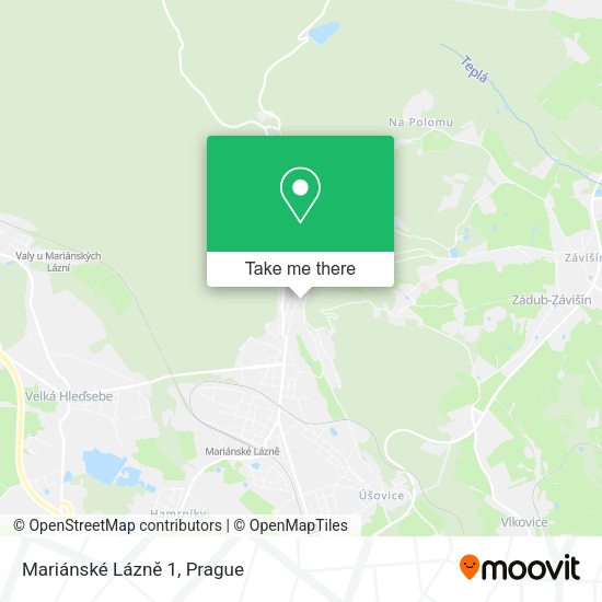 Mariánské Lázně 1 map