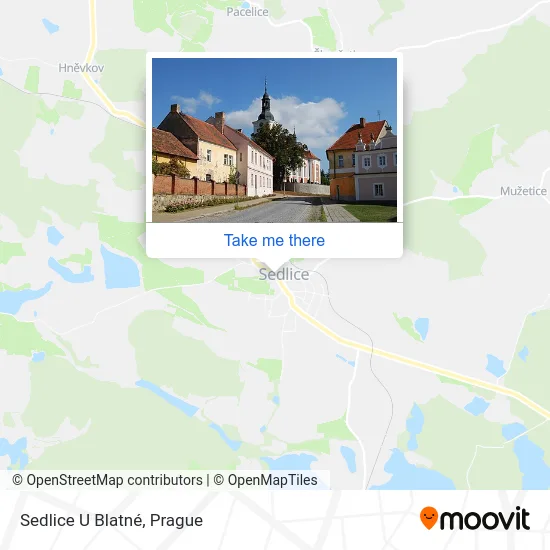 Карта Sedlice U Blatné