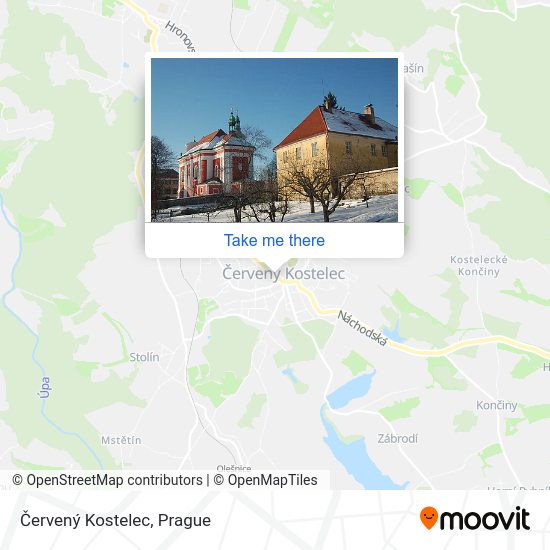 Červený Kostelec map