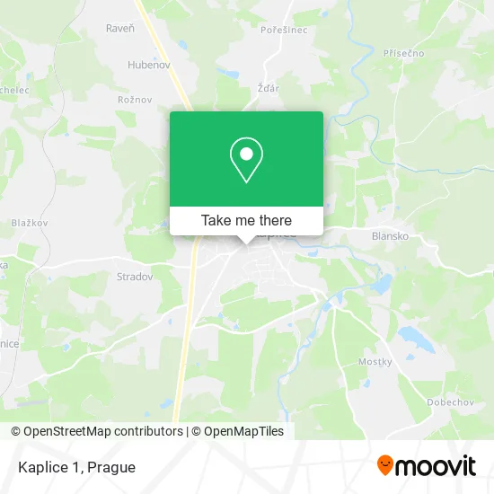 Карта Kaplice 1
