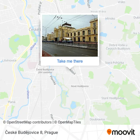 Карта České Budějovice 8