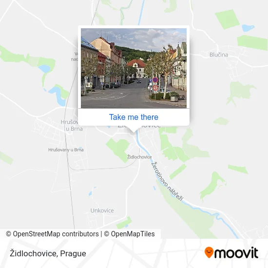 Карта Židlochovice