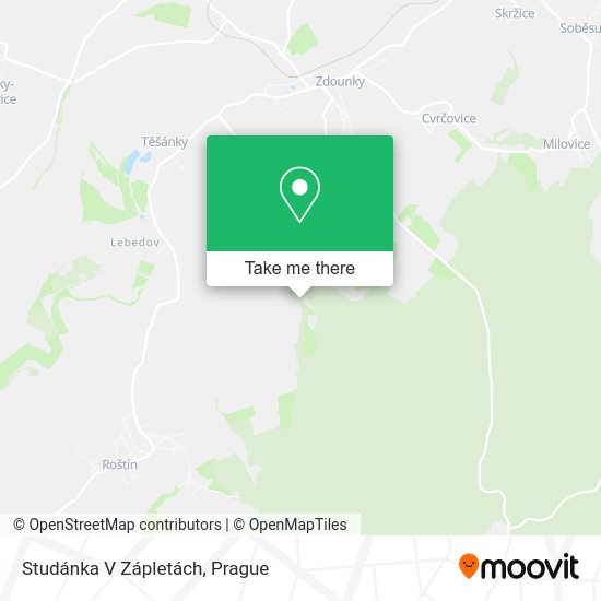 Studánka V Zápletách map