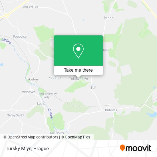 Tuřský Mlýn map