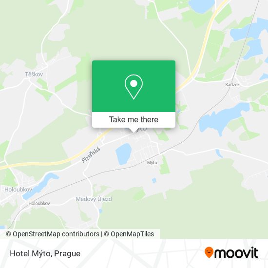 Hotel Mýto map