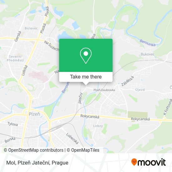 Mol, Plzeň Jateční map